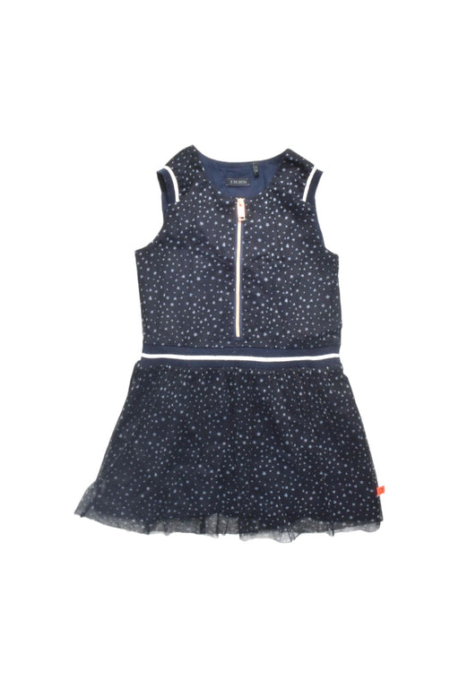 A Navy Sleeveless Dresses from IKKS in size 4T for girl. (Front View)