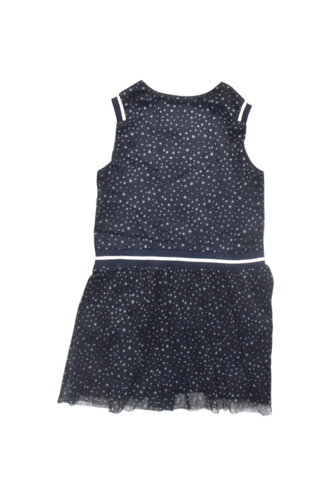A Navy Sleeveless Dresses from IKKS in size 4T for girl. (Back View)