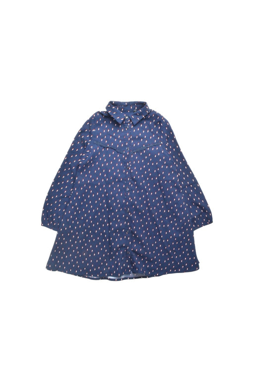 A Multicolour Long Sleeve Dresses from IKKS in size 6T for girl. (Front View)