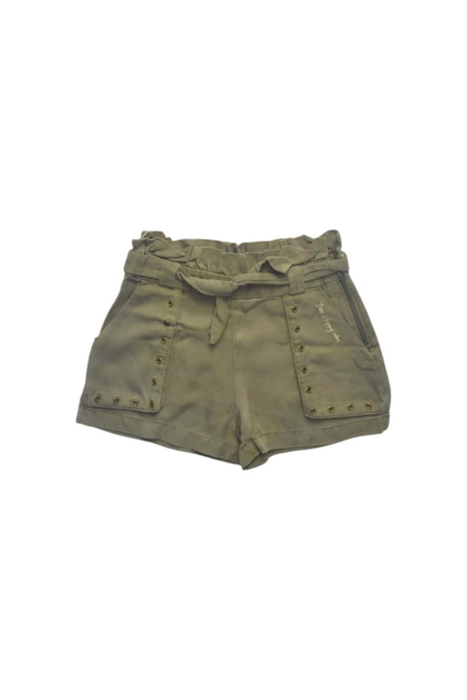 A Green Shorts from IKKS in size 5T for girl. (Front View)
