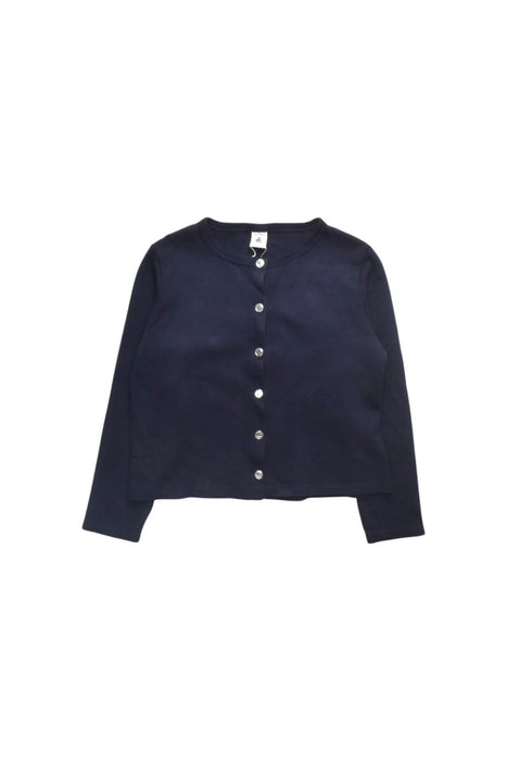 A Navy Cardigans from Petit Bateau in size 8Y for girl. (Front View)