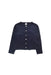 A Navy Cardigans from Petit Bateau in size 8Y for girl. (Front View)