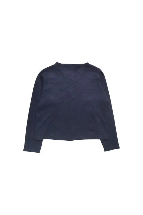 A Navy Cardigans from Petit Bateau in size 8Y for girl. (Back View)