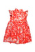A Red Short Sleeve Dresses from Le Petit Society in size 2T for girl. (Back View)