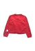 A Red Cardigans from bloomB in size 6-12M for girl. (Back View)