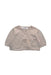 A Beige Cardigans from Chateau de Sable in size 6-12M for girl. (Front View)