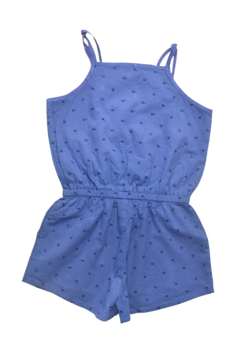 A Blue Sleeveless Rompers from Seed in size 2T for girl. (Back View)