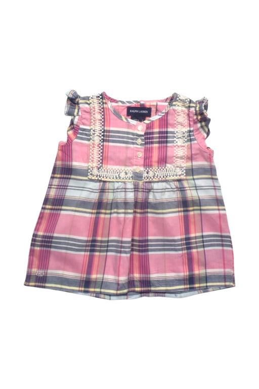 A Multicolour Sleeveless Shirts from Ralph Lauren in size 6-12M for girl. (Front View)