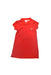 A Red Short Sleeve Dresses from Lacoste in size 4T for girl. (Front View)