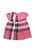A Multicolour Short Sleeve Dresses from Burberry in size 3T for girl. (Front View)