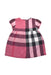 A Multicolour Short Sleeve Dresses from Burberry in size 3T for girl. (Back View)