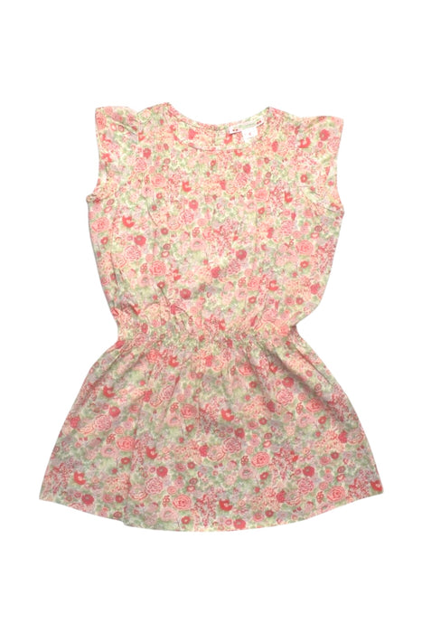 A Pink Sleeveless Dresses from Bonpoint in size 4T for girl. (Front View)