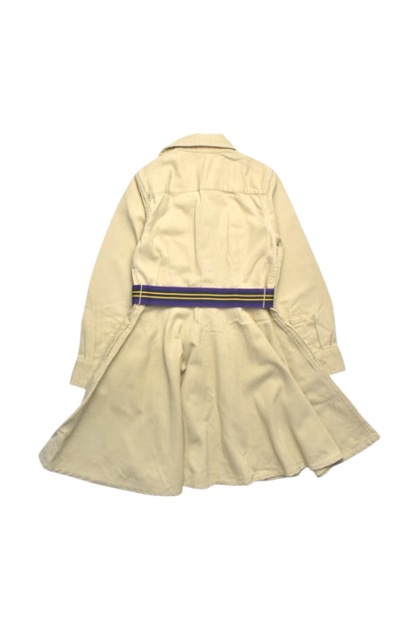 A Beige Long Sleeve Dresses from Polo Ralph Lauren in size 4T for girl. (Back View)
