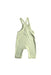 A Green Long Overalls from Mori in size 18-24M for boy. (Back View)
