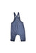 A Navy Long Overalls from Mori in size 12-18M for boy. (Back View)