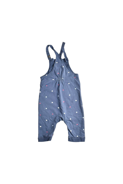 A Blue Long Overalls from Mori in size 6-12M for girl. (Back View)