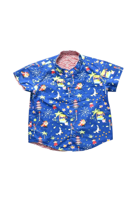 A Multicolour Short Sleeve Shirts from Maison Q in size 2T for boy. (Front View)