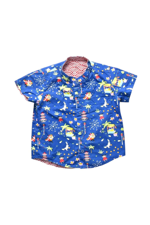 A Multicolour Short Sleeve Shirts from Maison Q in size 2T for boy. (Front View)