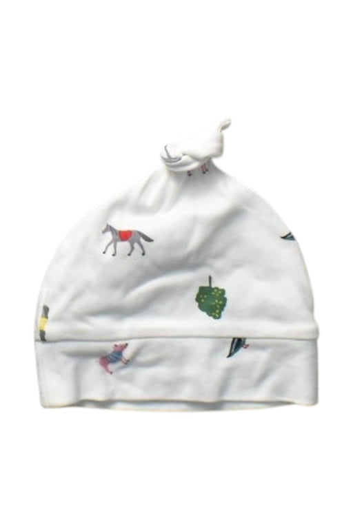 A White Beanies from Joules in size Newborn for boy. (Front View)