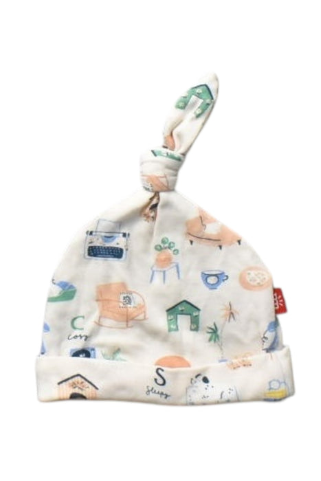 A Multicolour Beanies from Magnetic Me in size 0-3M for girl. (Front View)