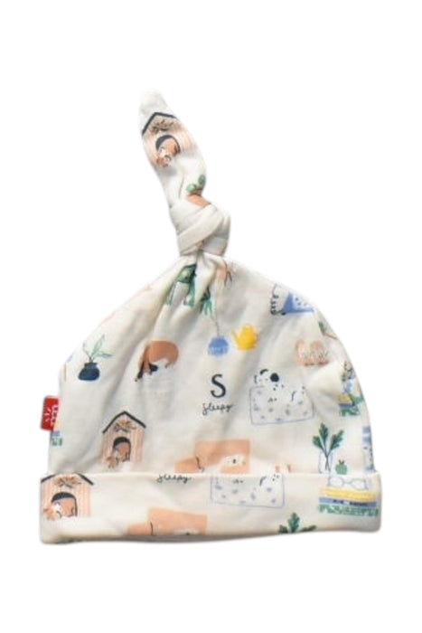 A Multicolour Beanies from Magnetic Me in size 0-3M for girl. (Back View)