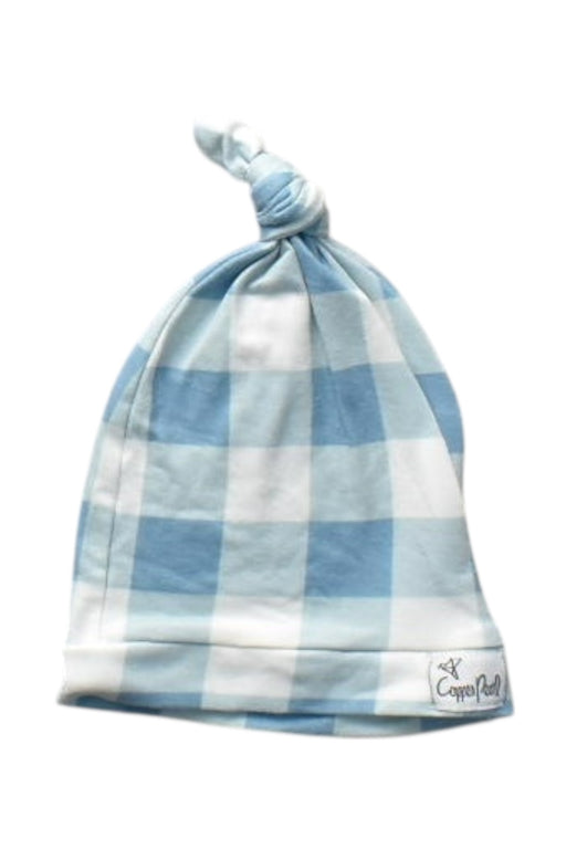 A Blue Hats Beanies & Caps from Copper Pearl in size Newborn for boy. (Front View)
