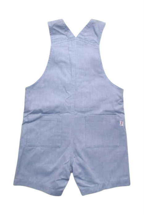 A Blue Overall Shorts from Jacadi in size 6-12M for boy. (Back View)