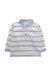 A White Long Sleeve Polos from Jacadi in size 3-6M for boy. (Front View)