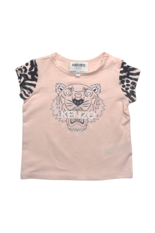 A Pink Short Sleeve T Shirts from Kenzo in size 6-12M for girl. (Front View)