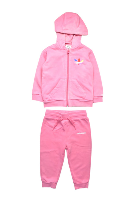 A Pink Pants Sets from Adidas in size 12-18M for girl. (Front View)