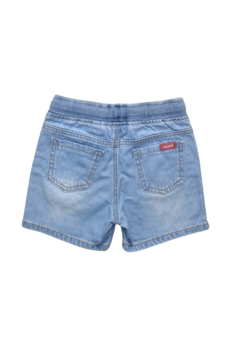 A Blue Shorts from Seed in size 4T for boy. (Back View)