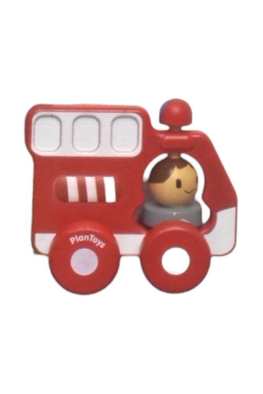 A Red Cars Trucks Trains & Remote Control from Plan Toys in size O/S for boy. (Front View)