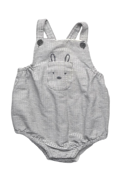 A Grey Sleeveless Rompers from Seed in size 6-12M for boy. (Front View)