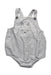 A Grey Sleeveless Rompers from Seed in size 6-12M for boy. (Front View)
