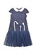 A Navy Short Sleeve Dresses from Nicholas & Bears in size 8Y for girl. (Front View)
