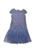 A Navy Short Sleeve Dresses from Nicholas & Bears in size 8Y for girl. (Back View)
