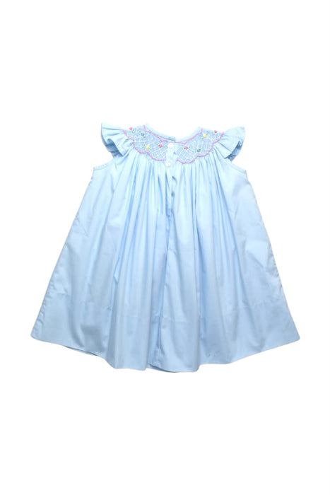 A Blue Sleeveless Dresses from The Beaufort Bonnet Company in size 3T for girl. (Back View)