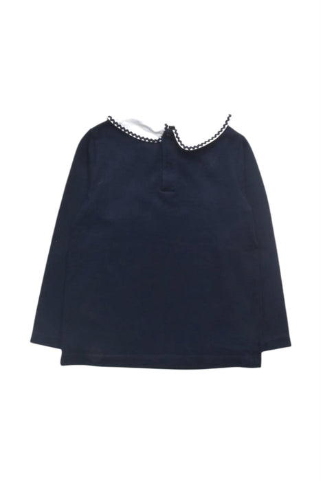 A Navy Long Sleeve Tops from Jacadi in size 3T for girl. (Back View)