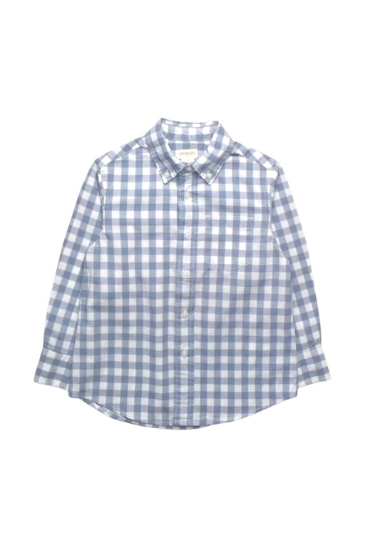 A Blue Long Sleeve Shirts from Crewcuts in size 3T for boy. (Front View)