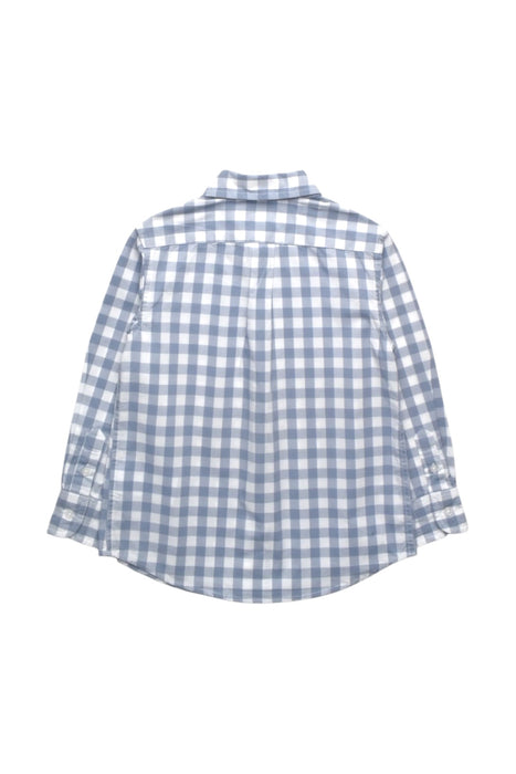 A Blue Long Sleeve Shirts from Crewcuts in size 3T for boy. (Back View)