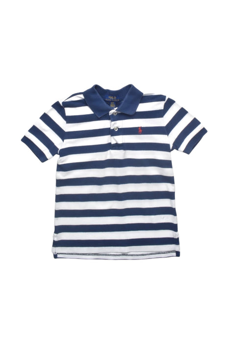 A White Short Sleeve Polos from Polo Ralph Lauren in size 3T for boy. (Front View)