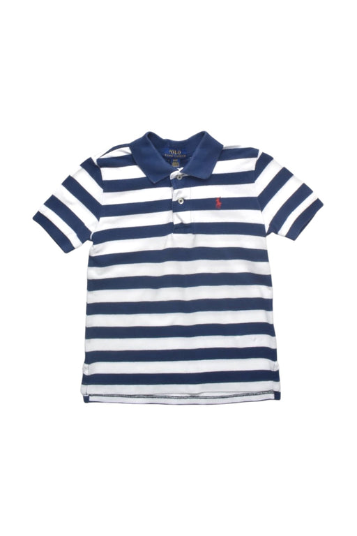 A White Short Sleeve Polos from Polo Ralph Lauren in size 3T for boy. (Front View)