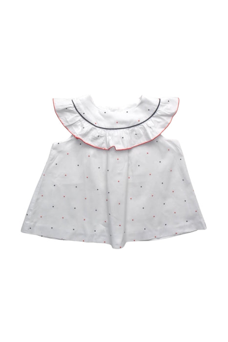 A White Sleeveless Dresses from Jacadi in size 3T for girl. (Front View)