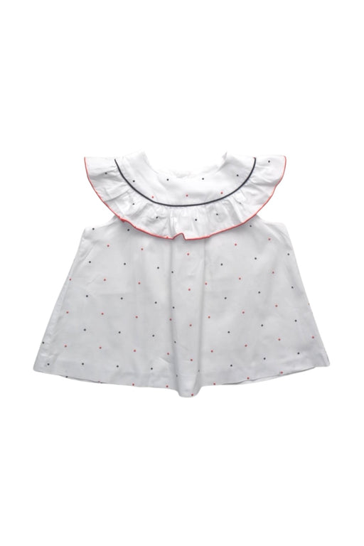 A White Sleeveless Dresses from Jacadi in size 3T for girl. (Front View)