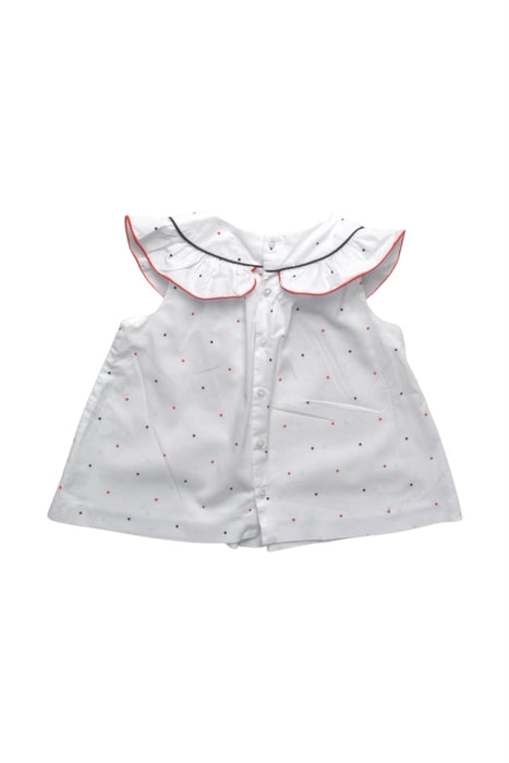 A White Sleeveless Dresses from Jacadi in size 3T for girl. (Back View)