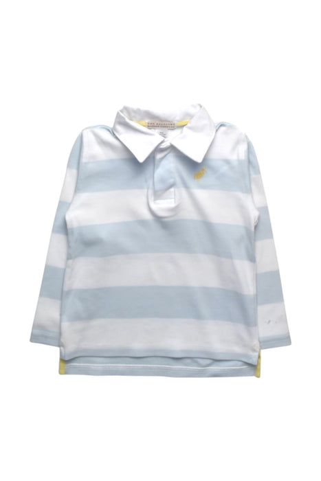 A Blue Long Sleeve Polos from The Beaufort Bonnet Company in size 4T for boy. (Front View)