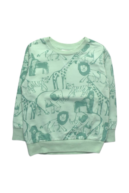 A Green Crewneck Sweatshirts from Seed in size 4T for boy. (Front View)