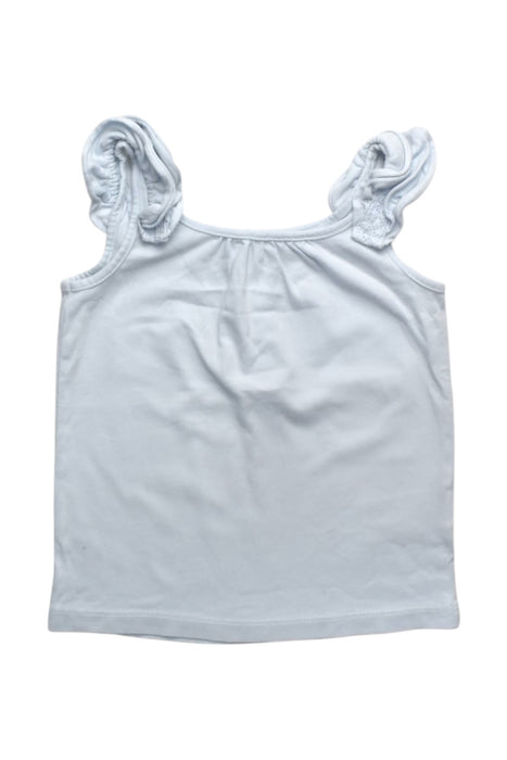 A White Sleeveless Tops from Janie & Jack in size 3T for girl. (Front View)
