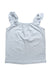 A White Sleeveless Tops from Janie & Jack in size 3T for girl. (Front View)
