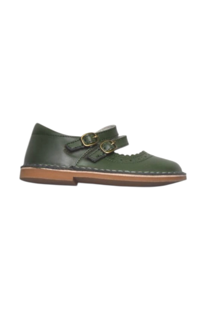 Heels Girls Green Dress Shoes Iris Bow Strap Mary Jane, Green L'Amour Shoes  Maisonette